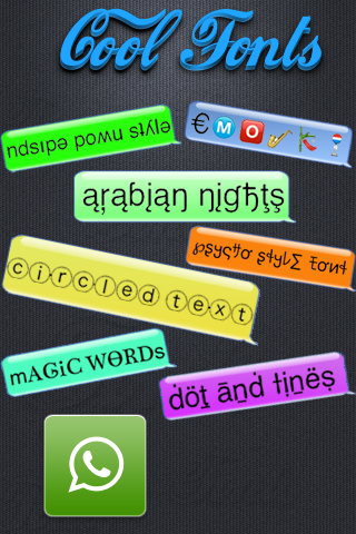 Cool Fonts for Whatsapp & SMS 1.0