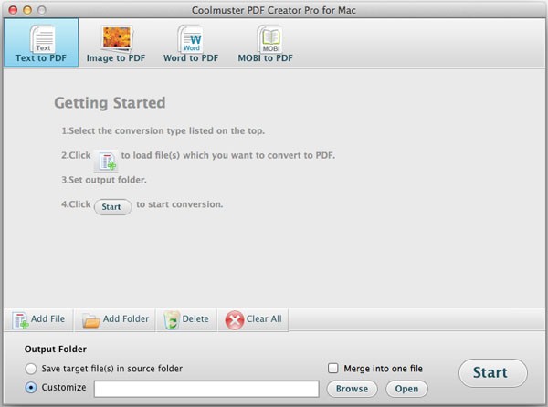 Coolmuster PDF Creator Pro for Mac 2.1.6