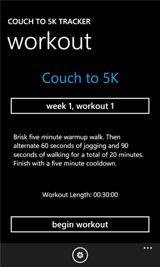 Couch To 5K Tracker 1.5.0.0