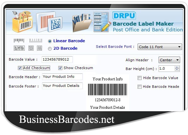 Courier Post Mailer Barcode Maker 7.3.0.1