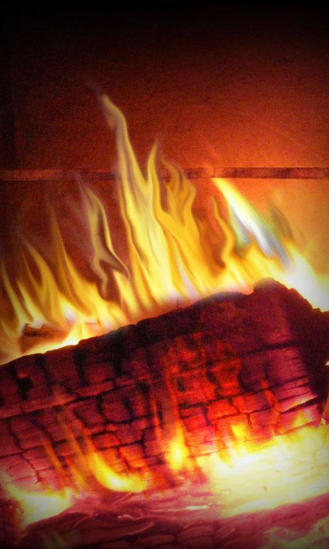 Cozy Fireplace theme 480x800 1.0.1