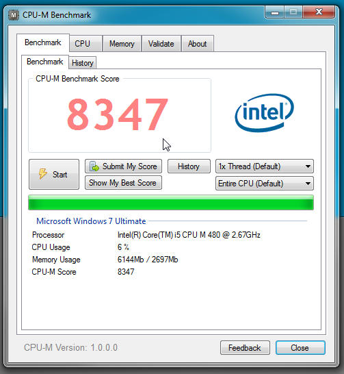 CPU-M Benchmark 1.4.0.0
