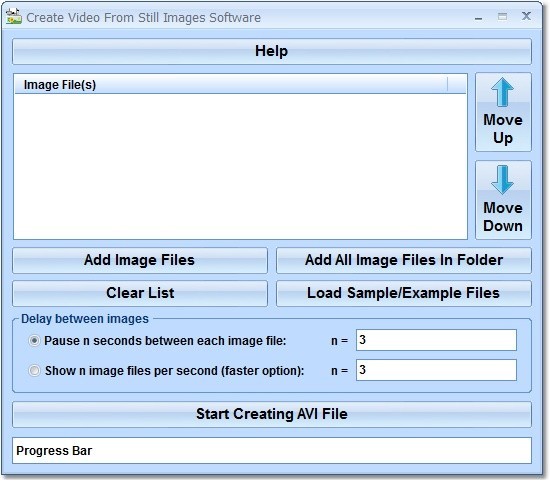 Create Video From Still Images Software 7.0