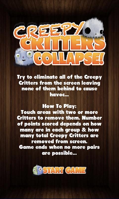 Creepy Critter - Kobo Vox Game 1.0.0