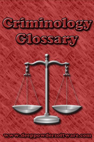 Criminology Glossary 1.0