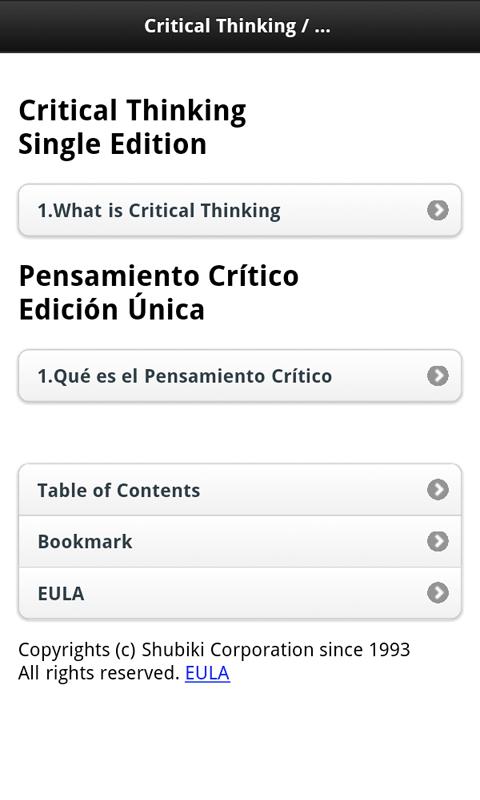 Critical Thinking 1 ENES 1.0