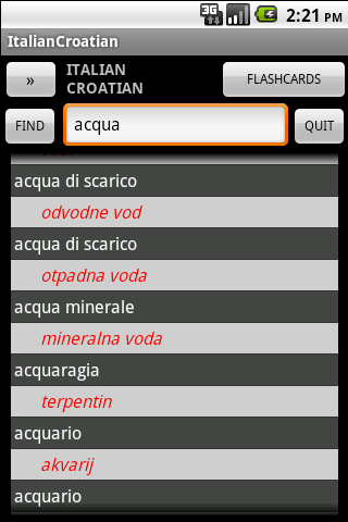 Croatian Italian Dictionary 3.0