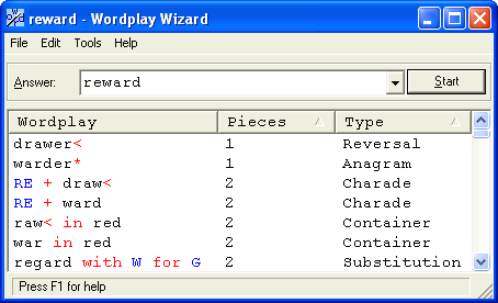 Crossword Wordplay Wizard 1.1