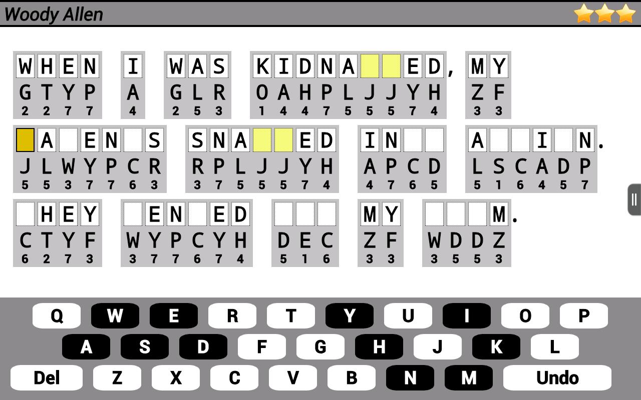Cryptograms by Puzzle Baron 1.0.212