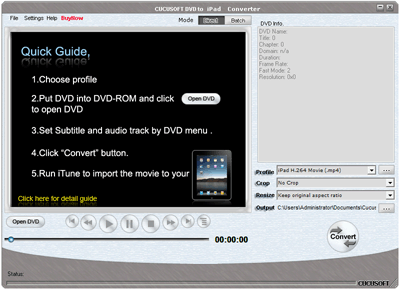 Cucusoft DVD to iPad Converter 8.11