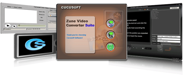 Cucusoft Zune Video Converter + DVD to Zune Suite 5.6.3.16