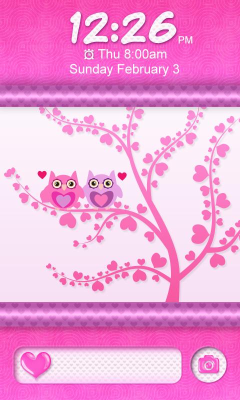 Cute Love Owls Theme Go Locker 1.1