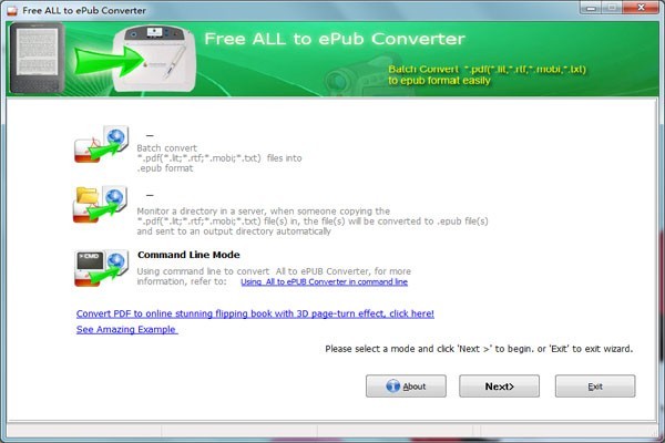 Cxoft Free Converter to ePub 1.0