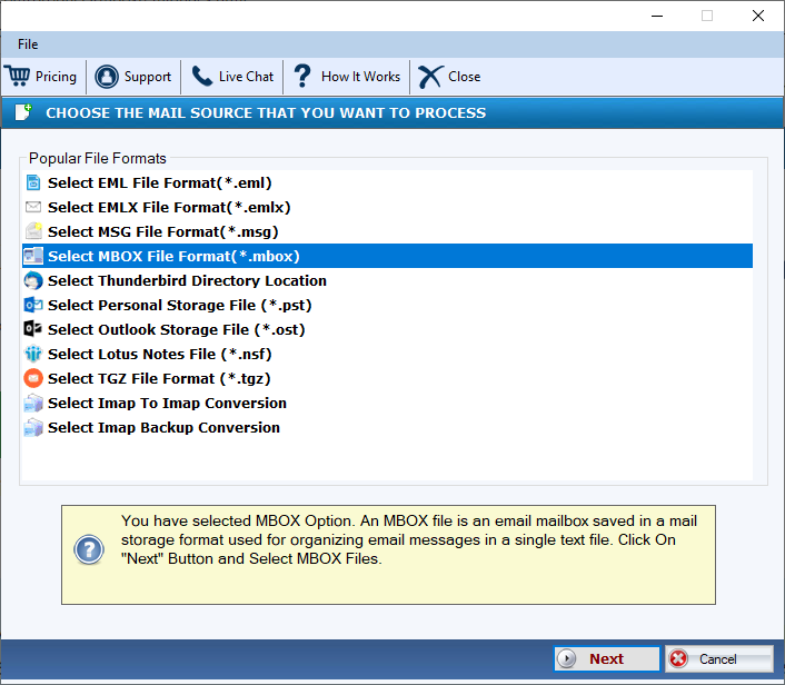 DailySoft MBOX to EML Exporter 6.2