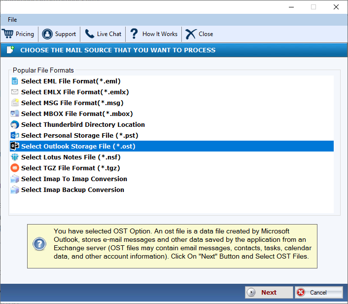 DailySoft OST to MBOX Converter 6.2