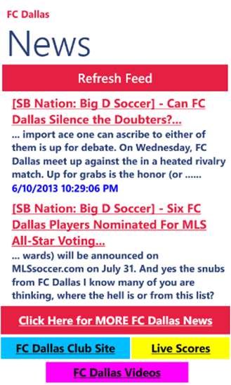 Dallas Soccer News 5.1.0.0