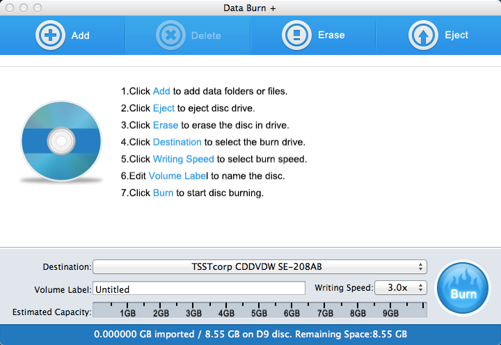 Data DVD Burner for Mac 1.0.0