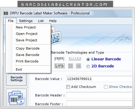 Databar UPCE Barcode Creator 7.3.0.1