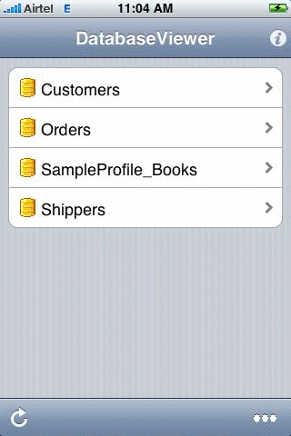 Database Viewer for iPhone 1.1