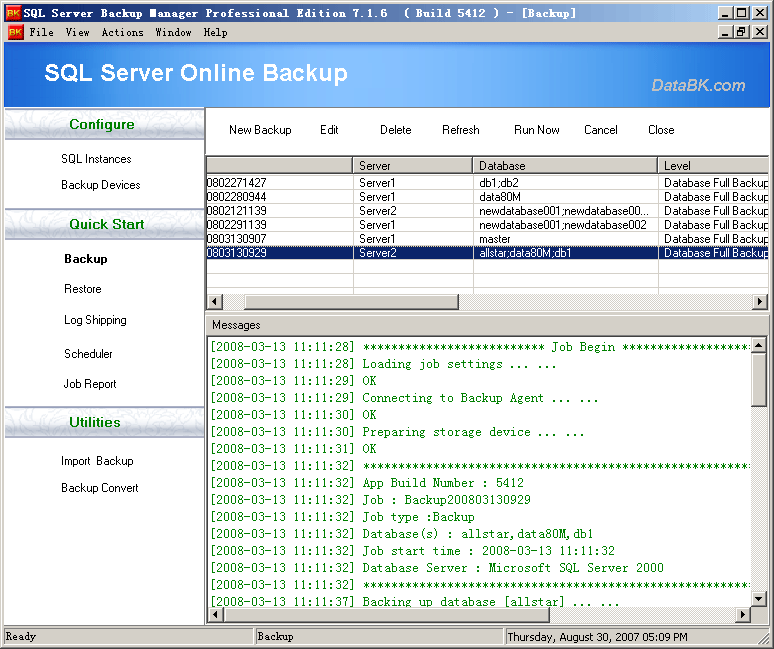 DataBK SQL Server Backup 10.5.2
