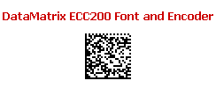 DataMatrix ECC200 Font and Encoder 13.11