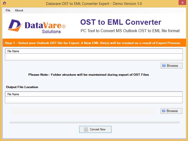DataVare OST to EML Converter Expert 1.0