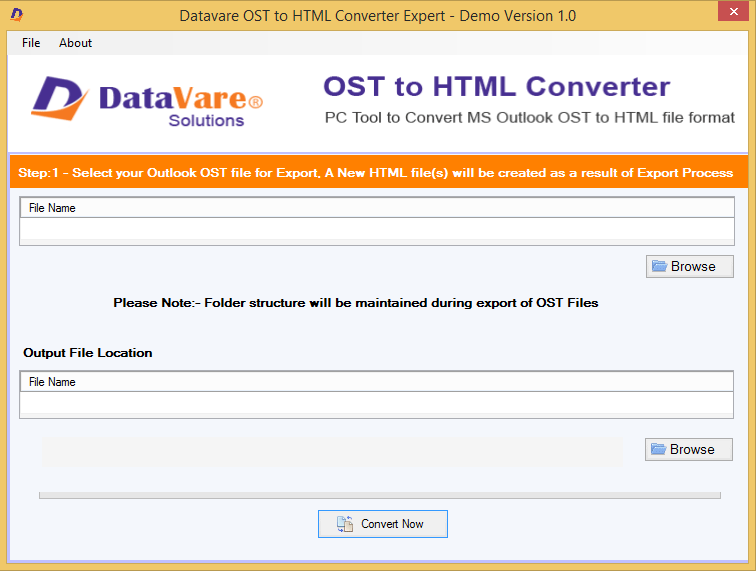 DataVare OST to HTML Converter Expert 1.0