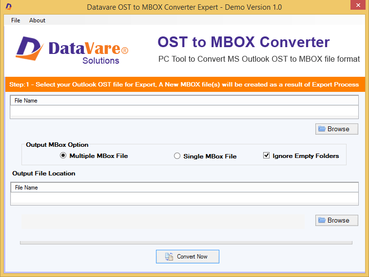 DataVare OST to MBOX Converter Expert 1.0