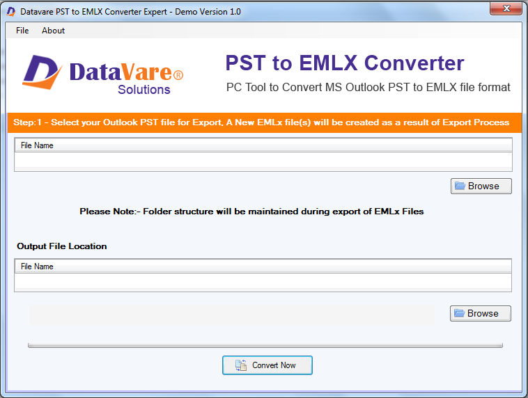 DataVare PST to EMLX Converter Expert 1.0