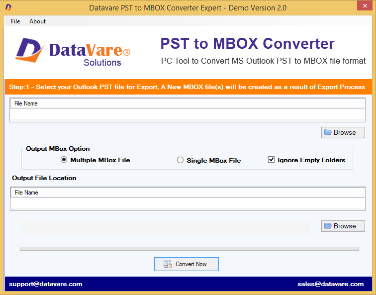 DataVare PST to MBOX Converter Expert 2.0