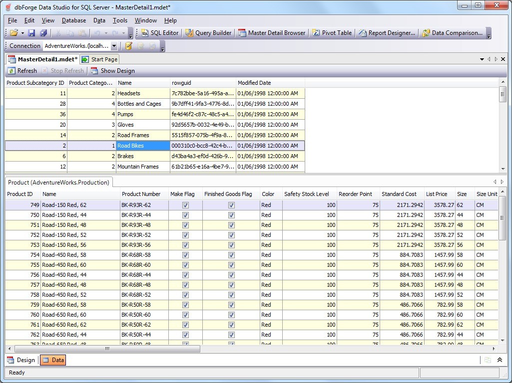 dbForge Data Studio for SQL Server 2.00
