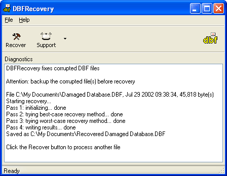 DBFRecovery 1.0.0817
