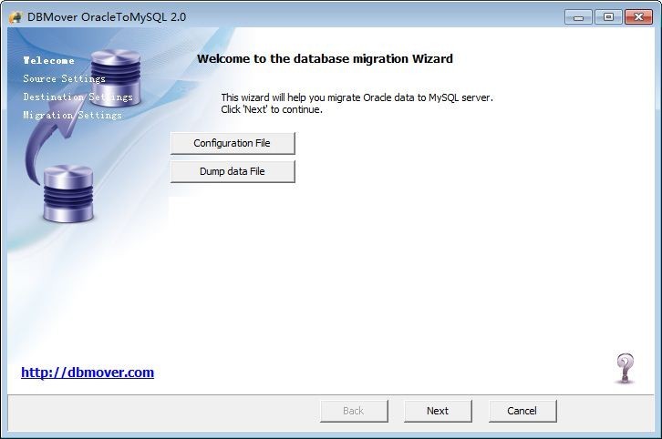 DBMover for Oracle to MySQL 2.0.1