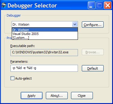 Debugger Selector 1.0
