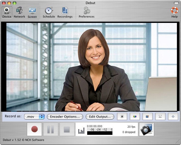 Debut Free Mac Screen Capture Software 1.71