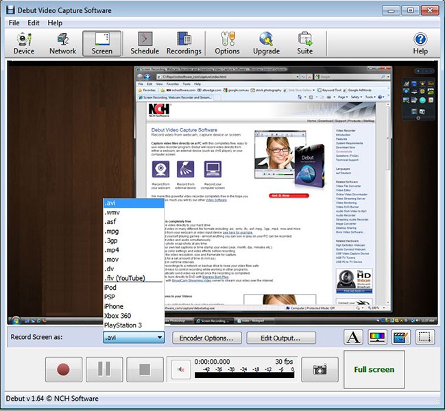 Debut Video Capture Software Free 3.07