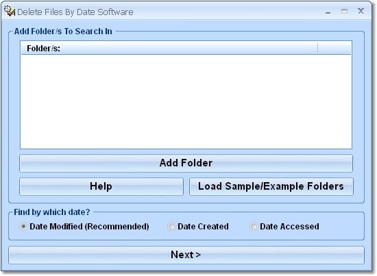 Delete Files By Date Software 7.0
