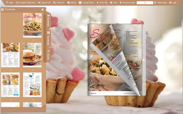 Delicious Cake Page Flipping Themes 1.0