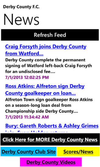 Derby Football News 1.0.0.0
