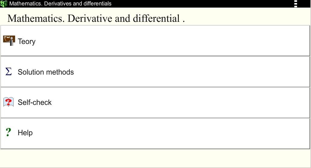 Derivatives. Math. 1.0.0