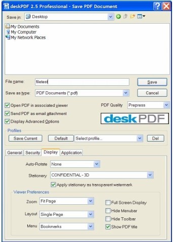 deskPDF Professional 2.55
