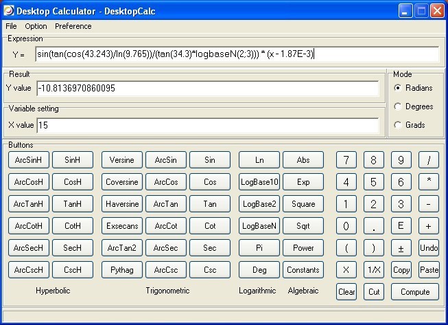 Desktop Calculator - DesktopCalc 2.1.3