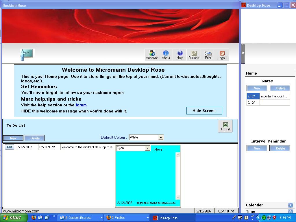 Desktop Rose 2007.50