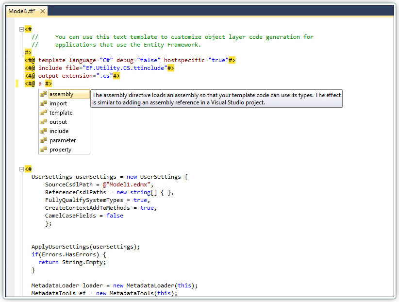 Devart T4 Editor for Visual Studio 2010 1.00