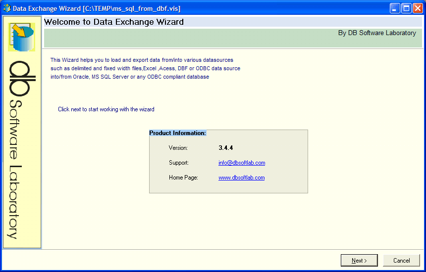 DEWizardX - ETL ActiveX 3.6.0.0