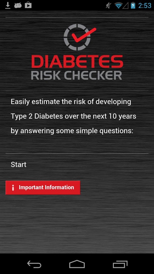 Diabetes Risk Checker 1.0