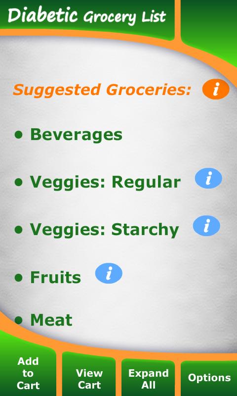 Diabetic Grocery List 2.1