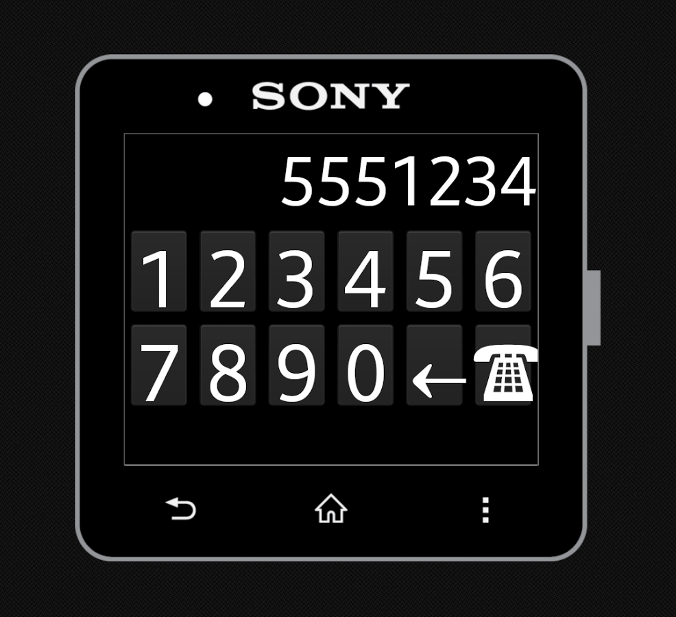 Dialling Pad for SmartWatch 2 1.0.0