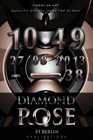 diamond rose digital clock 2.16
