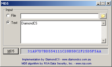 DiamondCS MD5 1.0